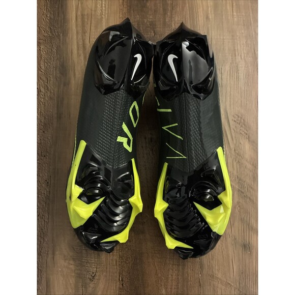 Nike Men Size 12 Vapor Edge Pro 360 Football Cleats Black Grey Volt DQ3670-071 - Picture 6 of 7